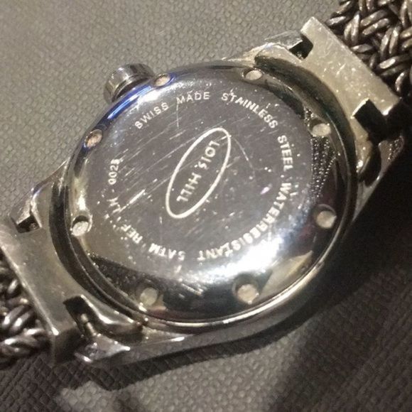 LOIS HILL Watch Sterling Silver Roman Numbers Bracelet Link Watch Rare - Picture 13 of 16
